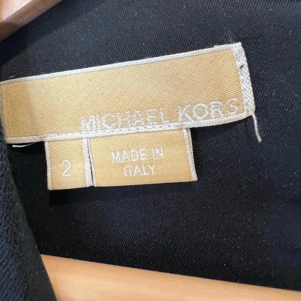 Michael Kors Vintage Black Wool Shift Dress, 2